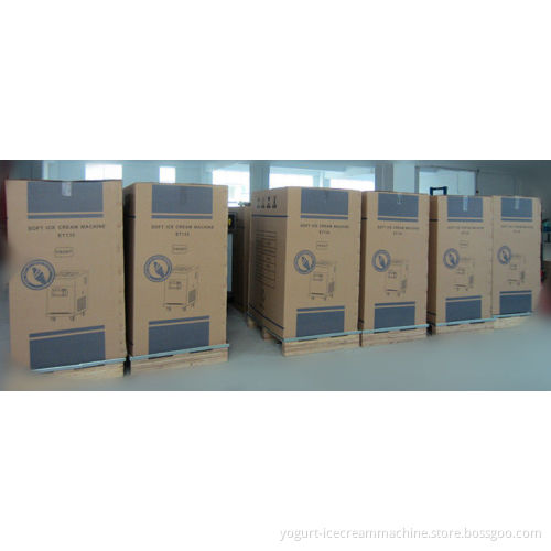 Automatic Frozen Yogurt Making Machine, Table Top Soft Serve Ice Cream Maker With 3 Flavor 35 Liters Per Hour
